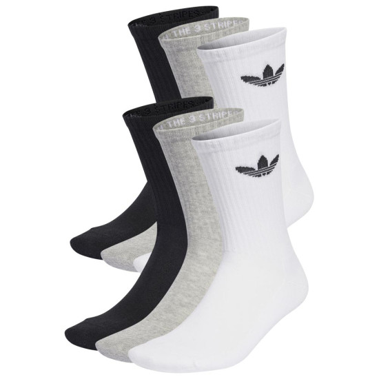 Adidas Κάλτσες Trefoil Cushion Crew Socks 6 pairs